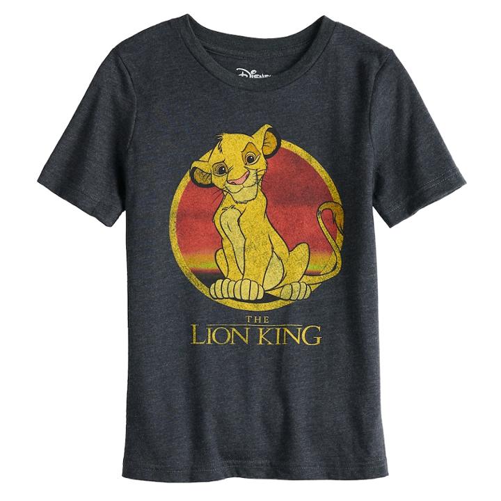 Disney's The Lion King Boys 4-10 Simba Graphic Tee By Jumping Beans&reg;, Size: 10, Dark Grey