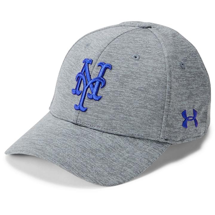 Men's Under Armour New York Mets Closer Adjustable Snapback Cap, Light Grey