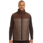 Big & Tall Champion Colorblock Quilted Hooded Puffer Vest, Men's, Size: 2xb, Brown
