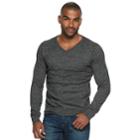 Men's Marc Anthony Slim-fit Tuck-stitch V-neck Sweater, Size: Medium, Oxford