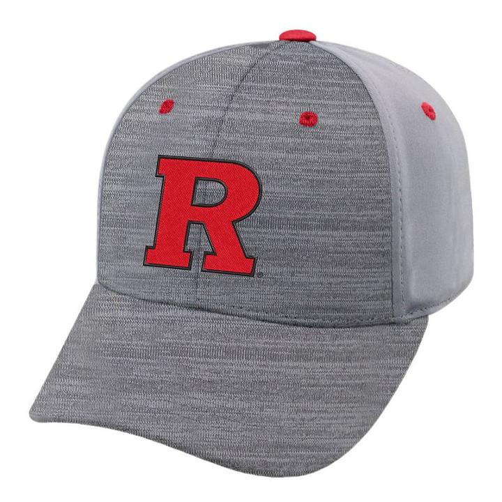 Adult Rutgers Scarlet Knights Steam Performance Adjustable Cap, Men's, Med Grey