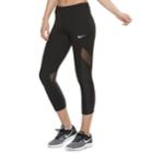 Women's Nike Sprinter Running Midrise Capri Leggings, Size: Small, Grey (charcoal)