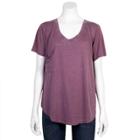 Juniors' Grayson Threads Relaxed Burnout Tee, Teens, Size: Xl, Dark Red