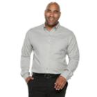 Big & Tall Van Heusen Flex Non-iron Classic-fit Button-down Shirt, Men's, Size: Xl Tall, Light Grey