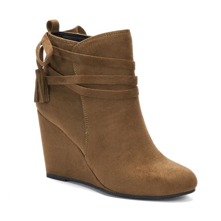 Madden Nyc Vickie Women's Wedge Ankle Boots, Size: Medium (7.5), Brt Green