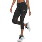 Women's Nike Power Running Capri Leggings, Size: Xl, Grey (charcoal)