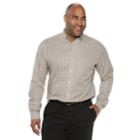Big & Tall Van Heusen Flex Non-iron Classic-fit Plaid Button-down Shirt, Men's, Size: 3xb, Orange