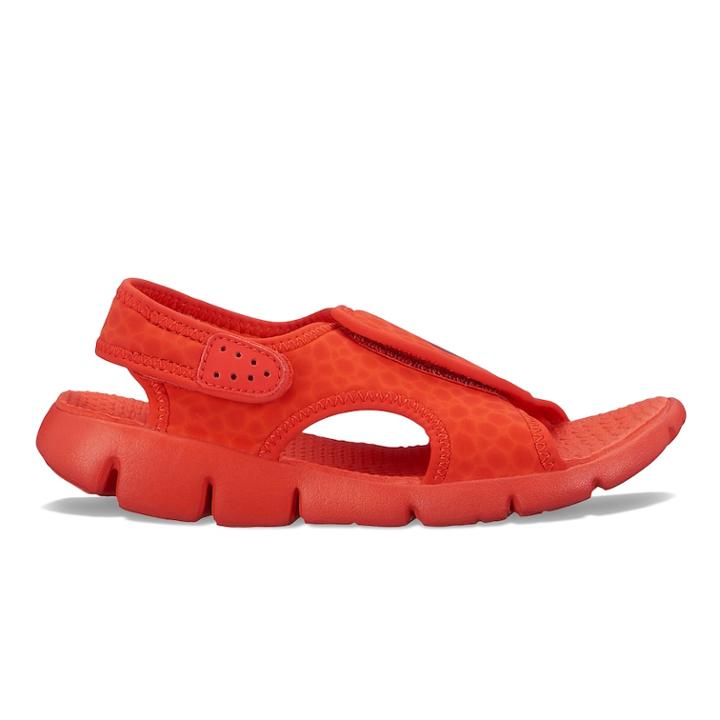 Nike Sunray Grade-school Boys' Adjustable Sandals, Size: 5, Dark Red