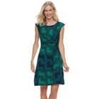 Women's Dana Buchman Twist Knot Fit & Flare Dress, Size: Xs, Green