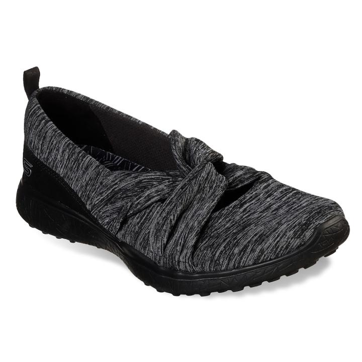 Skechers Microburst Knot Concerned Women's Shoes, Size: 9, Grey (charcoal)