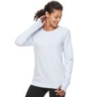 Women's Tek Gear&reg; Fleece Crewneck Sweatshirt, Size: Xl, Light Blue