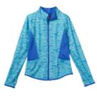Girls 7-16 & Plus Size So&reg; Space-dyed Performance Jacket, Girl's, Size: 16 1/2, Turquoise/blue (turq/aqua)