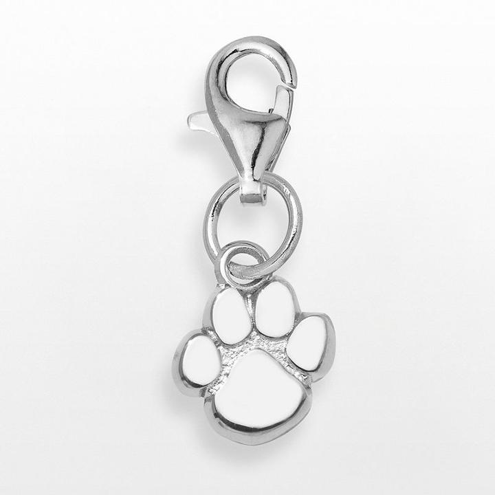 Logoart Clemson Tigers Sterling Silver Logo Charm, Women's, Multicolor