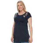 Maternity A:glow Empire Tee, Women's, Size: Xl-mat, Dark Blue