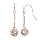Lc Lauren Conrad Starburst Nickel Free Linear Drop Earrings, Women's, Light Pink