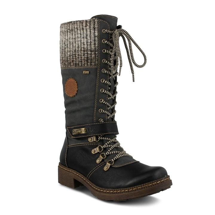 Spring Step Ababi Women's Water Resistant Hiking Boots, Size: 36, Black