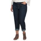Plus Size Sonoma Goods For Life&trade; Boyfriend Jeans, Women's, Size: 18 W, Light Blue