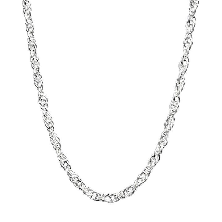 Pure 100 Singapore Chain Necklace - 18-in, Women's, Multicolor