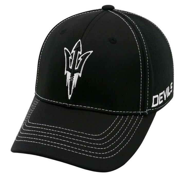 Adult Top Of The World Arizona State Sun Devils Dynamic Performance One-fit Cap, Men's, Black