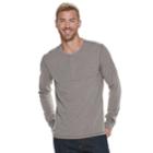 Men's Sonoma Goods For Life&trade; Slim-fit Supersoft Henley, Size: Medium, Dark Grey