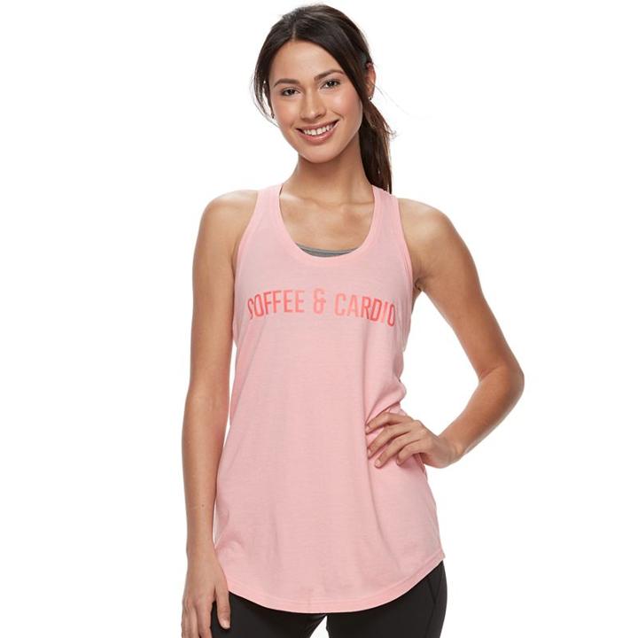 Women's Tek Gear&reg; Dry Tek Graphic Tank Top, Size: Large, Lt Orange