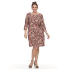 Plus Size Dana Buchman Waist Twist Dress, Women's, Size: 2xl, Black