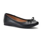So&reg; Spicee Girls' Ballet Flats, Size: 1, Black