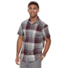 Men's Apt. 9&reg; Premier Flex Slim-fit Stretch Button-down Shirt, Size: Xl Slim, Drk Purple