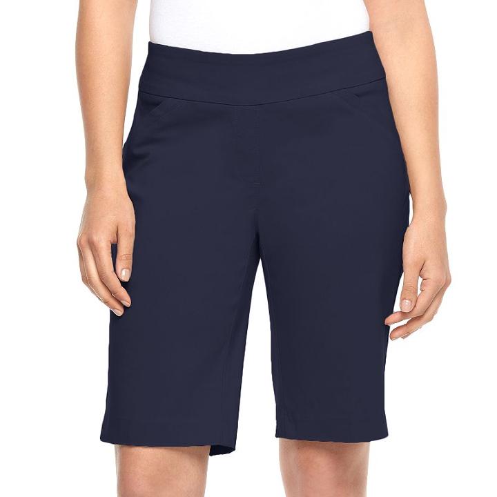 Women's Dana Buchman Pull-on Bermuda Shorts, Size: Small, Blue