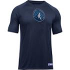 Men's Under Armour Minnesota Timberwolves Primary Logo Tech Tee, Size: Xxl, Blue (navy)