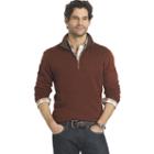 Men's Arrow Classic-fit Quarter-zip Fleece Pullover, Size: Xxl, Drk Orange