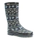 Muk Luks Anabelle Women's Knee-high Rain Boots, Girl's, Size: 7, Blue