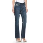 Women's Earl Jean Embellished Slim Bootcut Jeans, Size: 4, Grey Other