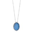 Lc Lauren Conrad Blue Oval Long Pendant Necklace, Women's
