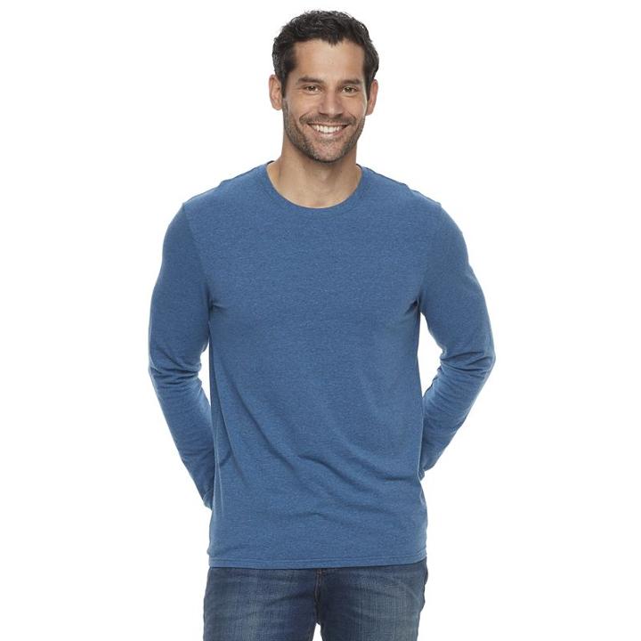 Men's Sonoma Goods For Life&trade; Modern-fit Flexwear Tee, Size: Large, Dark Blue