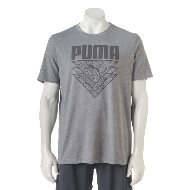 Men's Puma V Cat Tee, Size: Medium, Grey Other