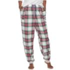 Plus Size Sonoma Goods For Life&trade; Flannel Jogger Pant, Women's, Size: 3xl, White
