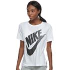 Women's Nike Sportswear Large Logo Graphic Tee, Size: Medium, White