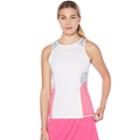 Women's Grand Slam Heathered Racerback Tennis Tank, Size: Small, Light Pink