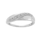 1/6 Carat T.w. Diamond 10k White Gold Ring, Women's, Size: 8