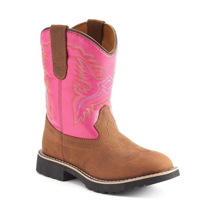Itasca Girls' Western Boots, Girl's, Size: 6, Brown