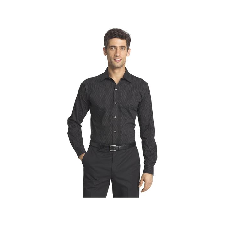 Big & Tall Van Heusen Flex Stretch Button-down Shirt, Men's, Size: 4xb, Black