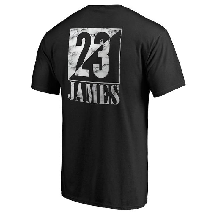 Men's Los Angeles Lakers Lebron James Name & Number Block Graphic Tee, Size: Xl, Oxford