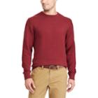 Men's Chaps Classic-fit Birdseye Crewneck Sweater, Size: Medium, Red