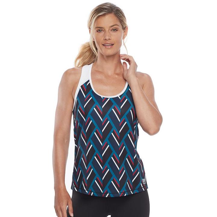Women's Fila Sport® Scoop Neck Racerback Tank, Size: Small, Natural