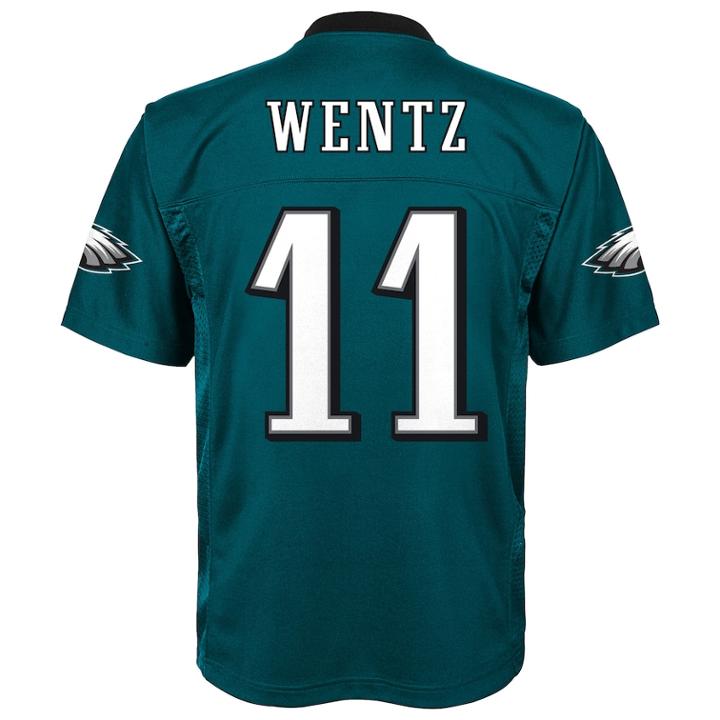Boys 8-20 Philadelphia Eagles Carson Wentz Mid-tier Jersey, Size: L 14-16, Jade Wentz