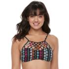 Women's Apt. 9&reg; High-neck Bandeau Bikini Top, Size: Medium, Multi