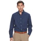 Men's Croft & Barrow&reg; True Comfort Classic-fit Stretch Button-down Shirt, Size: Small, Dark Blue