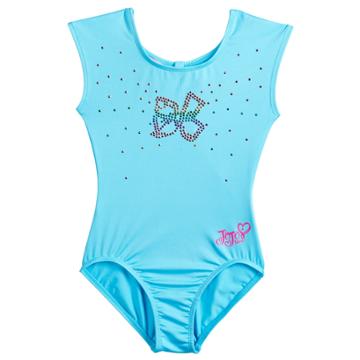 Girls 4-14 Jojo Siwa By Danskin Rhinestone Bow Dance Leotard, Size: Medium, Blue