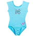 Girls 4-14 Jojo Siwa By Danskin Rhinestone Bow Dance Leotard, Size: Medium, Blue